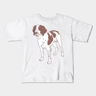 Liver Brittany Spaniel Kids T-Shirt